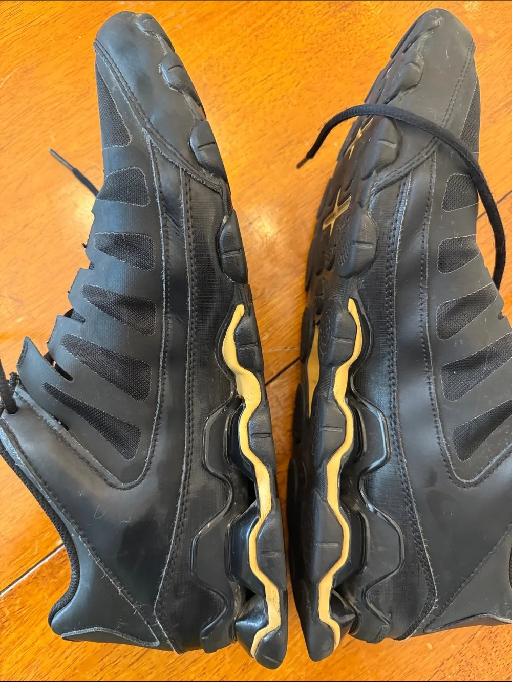 Nike Reax 8 TR Mesh Lace Up Training Shoes Black/Metallic Gold 621716-020 size14